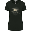 Great White Shark Scuba Diving Diver Womens Wider Cut T-Shirt Black