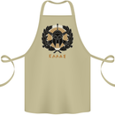 Greek Helmet Gym Training Top Spartan MMA Cotton Apron 100% Organic Khaki