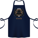 Greek Helmet Gym Training Top Spartan MMA Cotton Apron 100% Organic Navy Blue