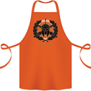 Greek Helmet Gym Training Top Spartan MMA Cotton Apron 100% Organic Orange