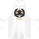 Greek Helmet Gym Training Top Spartan MMA Cotton Apron 100% Organic White