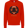 Greek Helmet Gym Training Top Spartan MMA Kids Sweatshirt Jumper Bright Red
