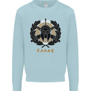 Greek Helmet Gym Training Top Spartan MMA Kids Sweatshirt Jumper Light Blue