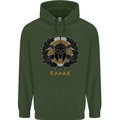 Greek Helmet Gym Training Top Spartan MMA Mens 80% Cotton Hoodie Forest Green