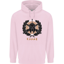 Greek Helmet Gym Training Top Spartan MMA Mens 80% Cotton Hoodie Light Pink