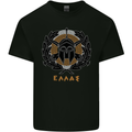 Greek Helmet Gym Training Top Spartan MMA Mens Cotton T-Shirt Tee Top Black