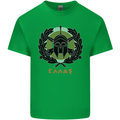 Greek Helmet Gym Training Top Spartan MMA Mens Cotton T-Shirt Tee Top Irish Green