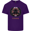 Greek Helmet Gym Training Top Spartan MMA Mens Cotton T-Shirt Tee Top Purple