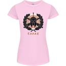 Greek Helmet Gym Training Top Spartan MMA Womens Petite Cut T-Shirt Light Pink