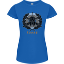 Greek Helmet Gym Training Top Spartan MMA Womens Petite Cut T-Shirt Royal Blue