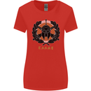 Greek Helmet Gym Training Top Spartan MMA Womens Wider Cut T-Shirt Red