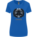 Greek Helmet Gym Training Top Spartan MMA Womens Wider Cut T-Shirt Royal Blue