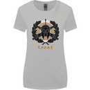 Greek Helmet Gym Training Top Spartan MMA Womens Wider Cut T-Shirt Sports Grey