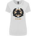 Greek Helmet Gym Training Top Spartan MMA Womens Wider Cut T-Shirt White