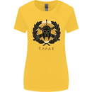 Greek Helmet Gym Training Top Spartan MMA Womens Wider Cut T-Shirt Yellow