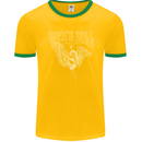 Rock n Roll Angel Mens Ringer T-Shirt FotL Gold/Green