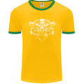 A Grizzly Polar Bear Mens Ringer T-Shirt FotL Gold/Green