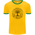 Trees What a Wonderful World Environment Mens Ringer T-Shirt FotL Gold/Green
