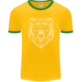 A Grizzly Bear Mens Ringer T-Shirt FotL Gold/Green