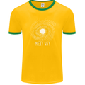 The Milky Way Astronomy Solar System Planet Mens Ringer T-Shirt FotL Gold/Green