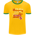 I'm an Engineer Guy That's Never Wrong Mens Ringer T-Shirt FotL Gold/Green