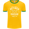 This Is What a Retired Professor Looks Like Mens Ringer T-Shirt FotL Gold/Green