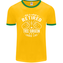 A Retired Tree Surgeon Looks Like Mens Ringer T-Shirt FotL Gold/Green