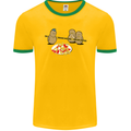 Potato Murder Funny Food BBQ Chef Mens Ringer T-Shirt FotL Gold/Green