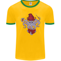 An Octopus Wizard Magic Magician Mens Ringer T-Shirt FotL Gold/Green