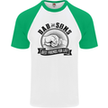 Dad & Sons Best Friends Father's Day Mens S/S Baseball T-Shirt White/Green