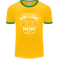 This Is What an Awesome Medic Looks Like Mens Ringer T-Shirt FotL Gold/Green