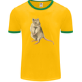 A Potoroo Mens Ringer T-Shirt FotL Gold/Green