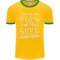 I'm Called Papa Grandparents Day Mens Ringer T-Shirt FotL Gold/Green