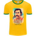 Pablo Escobar Quote Mens Ringer T-Shirt FotL Gold/Green