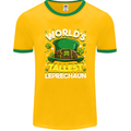 Worlds Tallest Leprechaun St Patricks Day Mens Ringer T-Shirt FotL Gold/Green