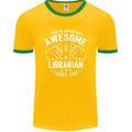 An Awesome Librarian Looks Like Mens Ringer T-Shirt FotL Gold/Green