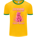 Everyone Sucks Except My Cat Mens Ringer T-Shirt FotL Gold/Green