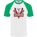 INGSOC George Orwell English Socialism 1994 Mens S/S Baseball T-Shirt White/Green