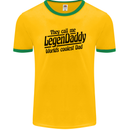 Legendaddy Funny Father's Day Daddy Mens Ringer T-Shirt FotL Gold/Green
