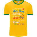 Boy Calls Me Mimi Autistic Autism Awareness Mens Ringer T-Shirt FotL Gold/Green