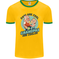 Grandpas are Cooler Grandparents Day Mens Ringer T-Shirt Gold/Green