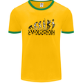 2 Tone Evolution Music 2Tone SKA Mens Ringer T-Shirt FotL Gold/Green