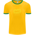 Father's Day The Best Dad in the Galaxy Mens Ringer T-Shirt FotL Gold/Green