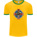 Non Nobis St. George Mens Ringer T-Shirt FotL Gold/Green