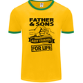 Father & Sons Best Friends for Life Mens Ringer T-Shirt FotL Gold/Green