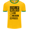 Levels of Wildness Pisces Mens Ringer T-Shirt FotL Gold/Green