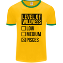 Levels of Wildness Pisces Mens Ringer T-Shirt FotL Gold/Green