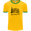 A Cricket Bat for My Wife Best Swap Ever! Mens Ringer T-Shirt FotL Gold/Green