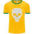 Fairy Skull Mens Ringer T-Shirt FotL Gold/Green