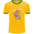 Possum Anatomy Mens Ringer T-Shirt FotL Gold/Green